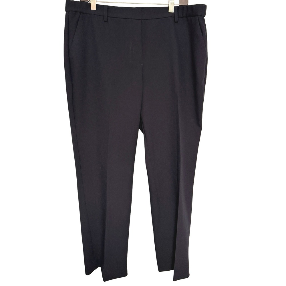 Talbots Cambridge Pant 16P Indigo Blue Blend Twill Career Professional Old Money
